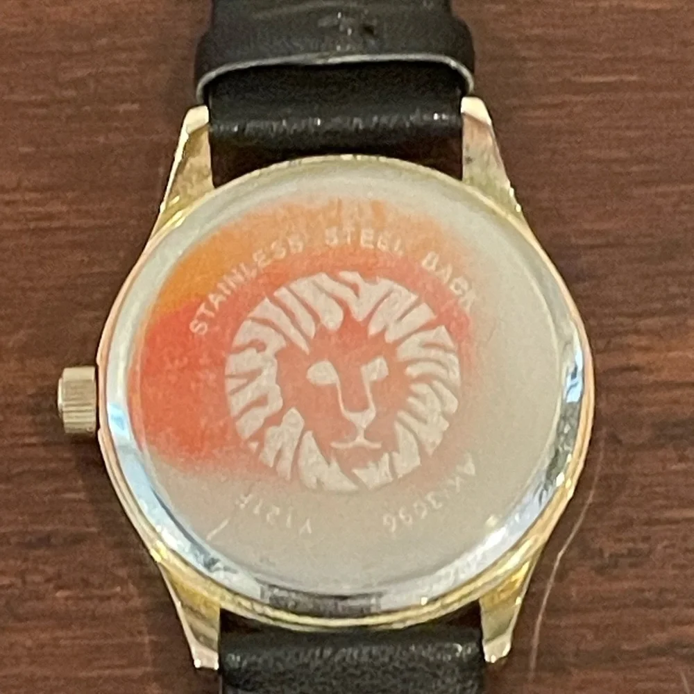 guc Anne Klein Dial Black Strap Watch